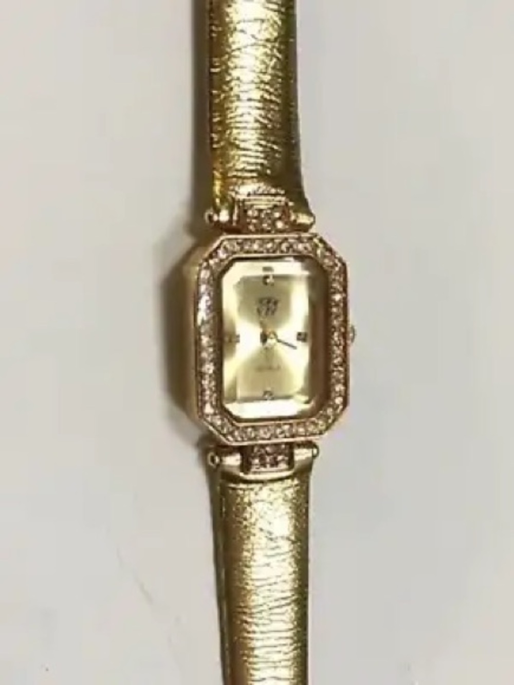 Elizabeth Taylor Wristwatch. Vintage gold tone.